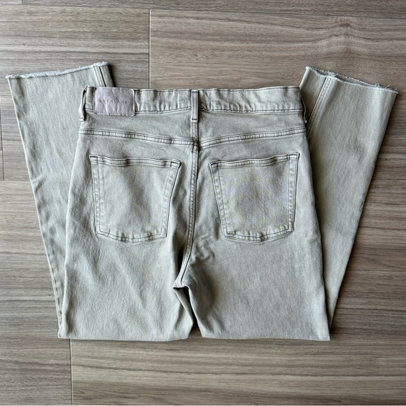 Everlane Way High Slim Aqua Gray Green Jeans Size 28 Regular - Picture 7 of 9